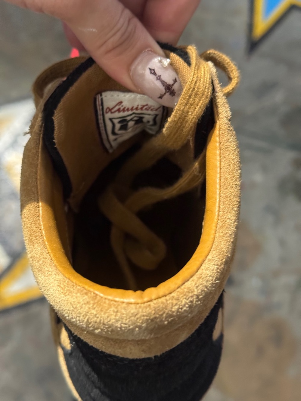 Ash Tan and Black Suede Wedge Sneaker 40 - Picture 3 of 3